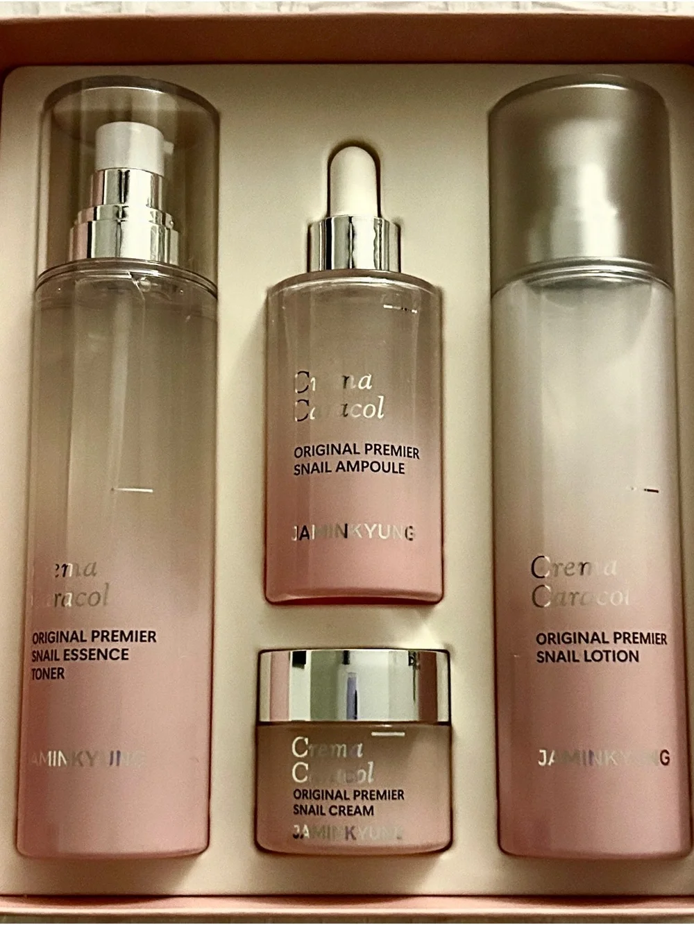 Original Premier Snail Skincare Set - Pink